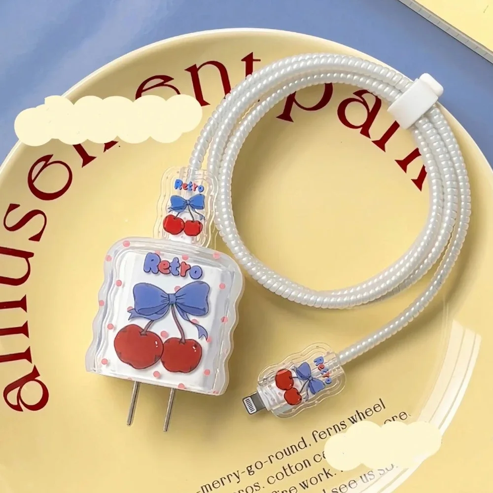 Red White Blue Cherry iPhone Charger Protector P78